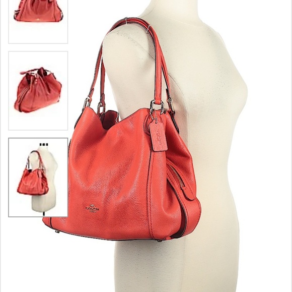 Coach pebbled leather edie 31 shoulder bag - Picture 3 of 3